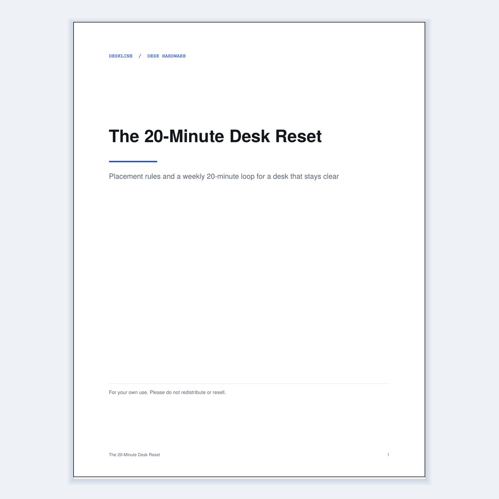 The 20-Minute Desk Reset